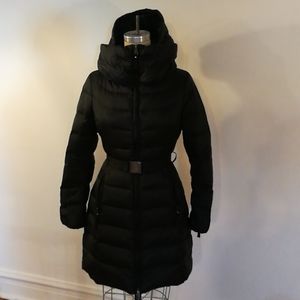Benetton high performance belted Winter Coat black